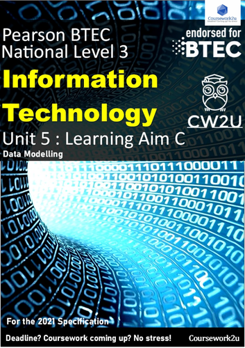 2021 BTEC IT Level 3 - DISTINCTION* Unit 5 Learning aim C | Teaching ...