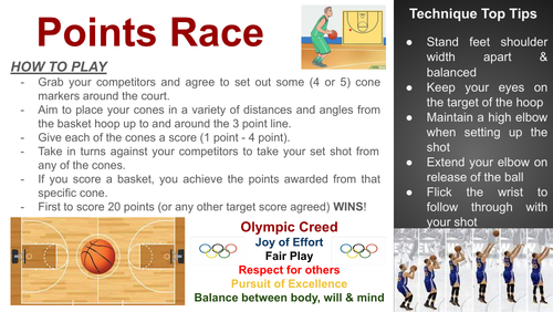 Sports Activity Resource Cards