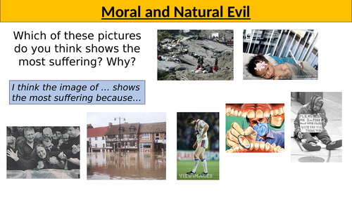 RE The Problem of Evil - Moral and Natural Evil
