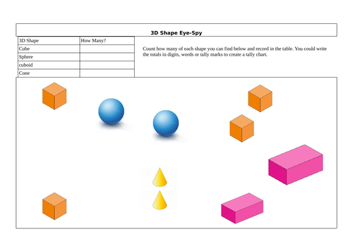 3D shape Eye-Spy