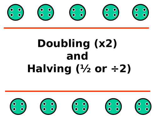 Doubling and Halving Buttons