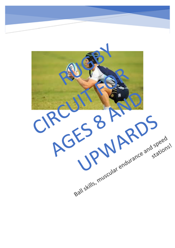 Rugby training circuit (KS 1, 2, 3, and 4)