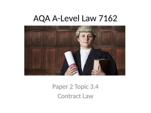AQA Contract Law A-Level Bundle