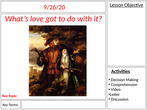 KS3 History: What's love got to do with it? Henry VIII and Anne Boleyn