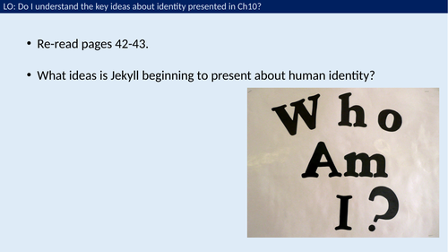 GCSE AQA Jekyll and Hyde : Key ideas about identity