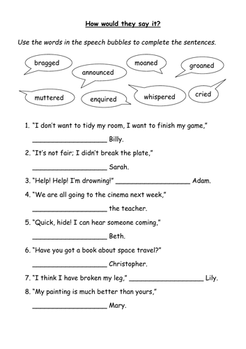 KS2 Worksheet - Synonyms (2 versions)