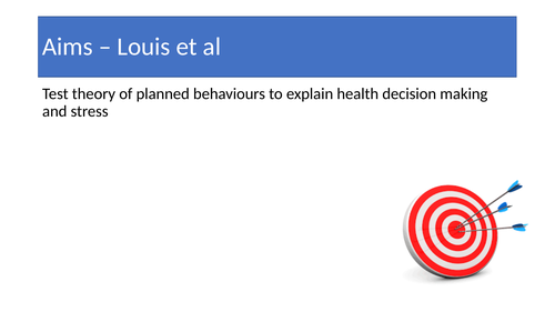 BTEC Applied Psychology - Unit 3 Louis and Cooke Revision