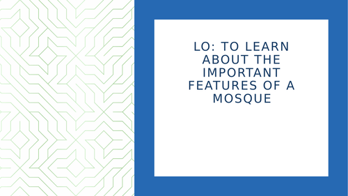 Features of a Mosque
