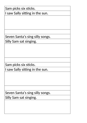 Phonics Tongue Twisters