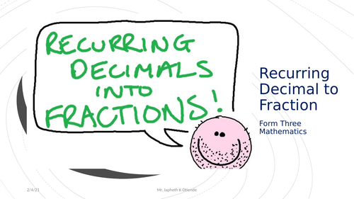 Recurring Decimal to Fraction