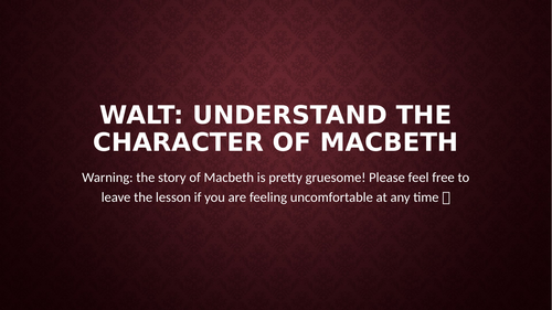 Macbeth Characterisation