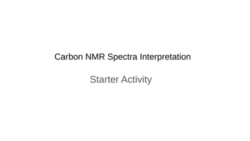 Carbon NMR Interpretations