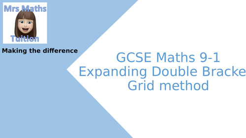 Expanding double brackets - grid method