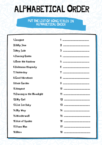 e3 functional skills english writing module alphabetical order worksheet answers teaching resources