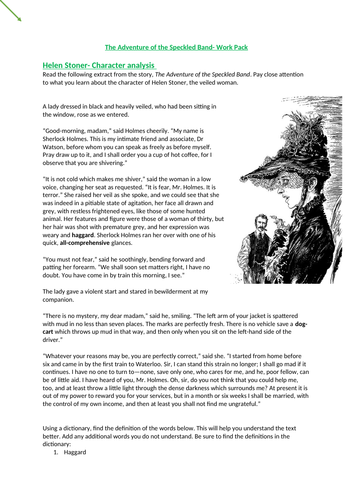 The Adventure of the Speckled Band workbook -part2