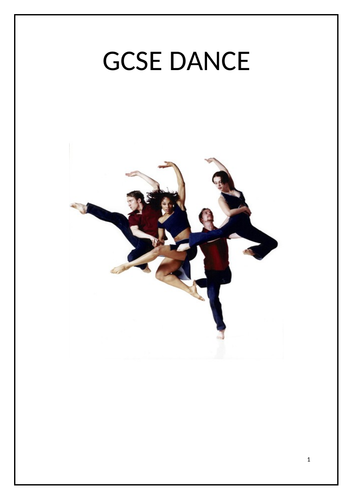 GCSE dance Homework / online workbook