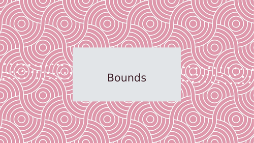 Calculations with Bounds (subtraction and division)