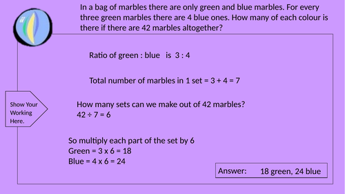 Ratio and Proportion Word Problems Years 5 and 6