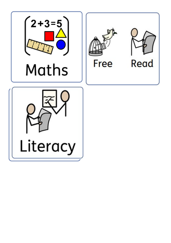 Widget Timetable Flash Cards