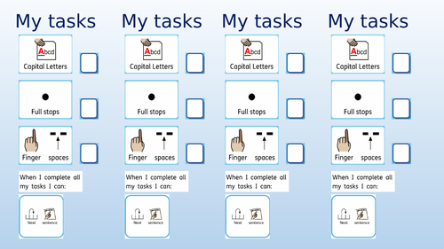 Writing checklist