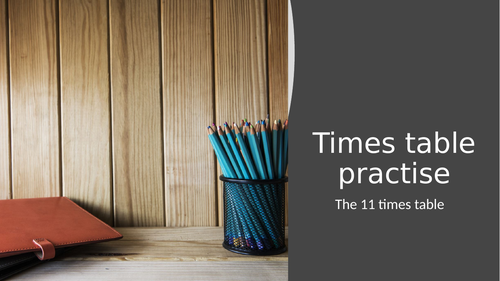 Times table practise - The 11 times table
