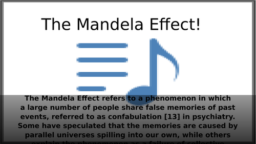 Tutor time quiz - the Mandela effect!
