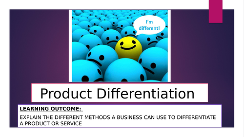 Product Differentiation