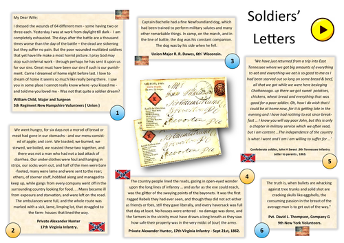 American Civil War Soldier Letters