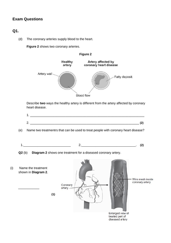 AQA GCSE Health and Lifestyle | Teaching Resources