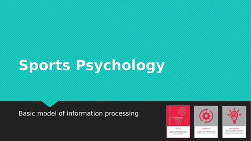 AQA GCSE PE Sports Psychology Lesson Content + Exam Questions BASIC INFORMATION PROCESSING MODEL