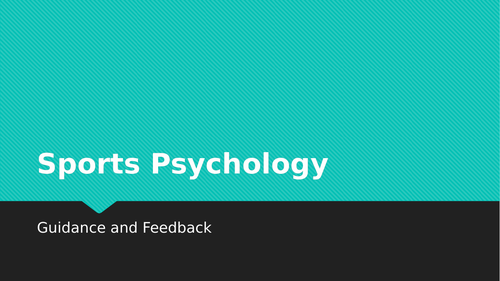 AQA GCSE PE Sports Psychology Lesson Content + Exam Questions GUIDANCE & FEEDBACK