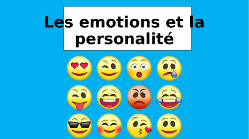 Les emotions et la personalité