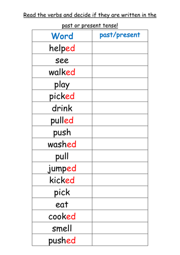 Past and Present Tense