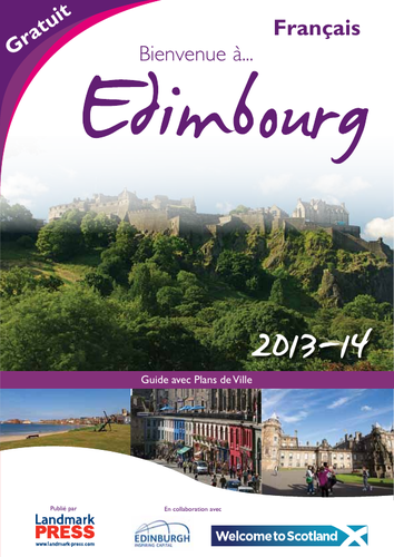 Tourist information brochure about  Edinburgh