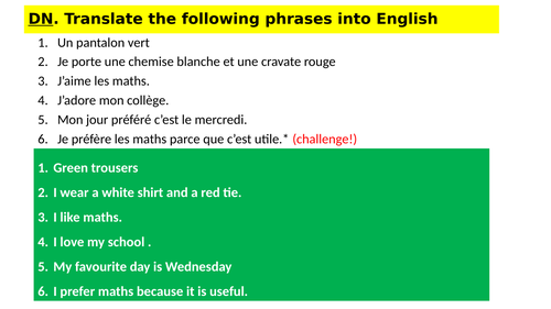 Dynamo 1 Module 3-Mon temps libre (sentence builder+lessons)