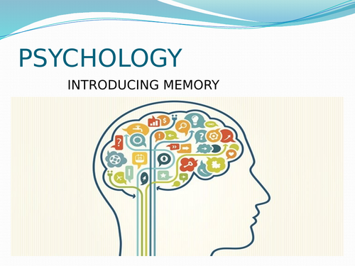 AQA A level  Psychology:  Memory:  Coding capacity and duration of memory