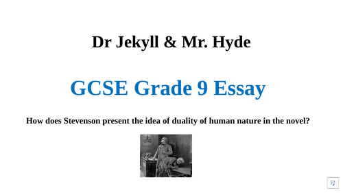 grade 9 dr jekyll and mr hyde essay