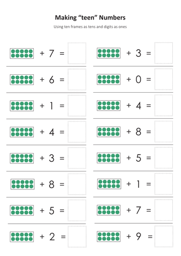 Tens And Ones Worksheet Teaching Resources