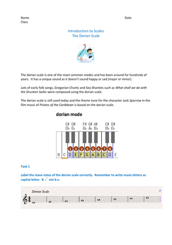 Fun music project - exploring the Dorian Scale
