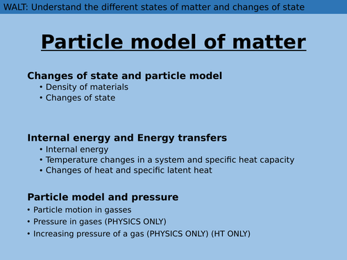 The 3 states of matter