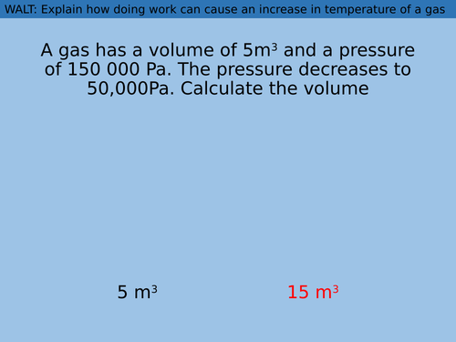 Work done on a gas PHYSICS