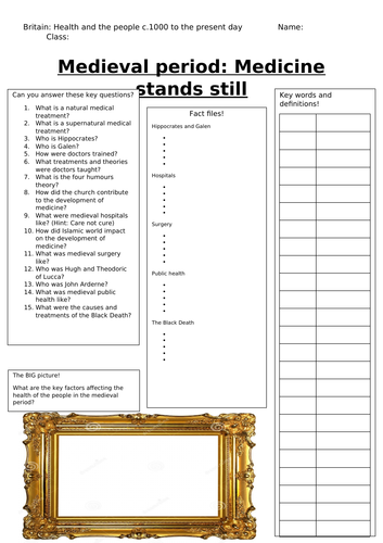 AQA GCSE HISTORY: Unit review sheets