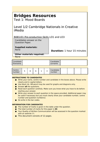 R081 End of Unit Assessments