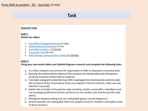 3.4.2 AQA DNA, genes and chromosomes FLIPPED