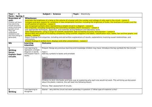 Year 5/6 Science - Electricity