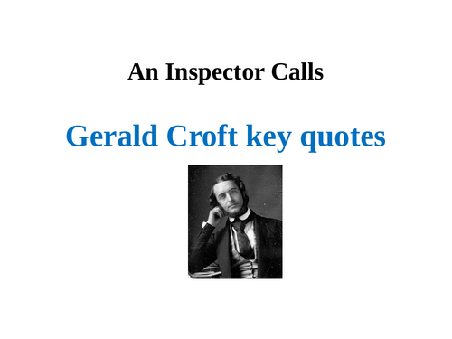Gerald Croft: Key Quotes