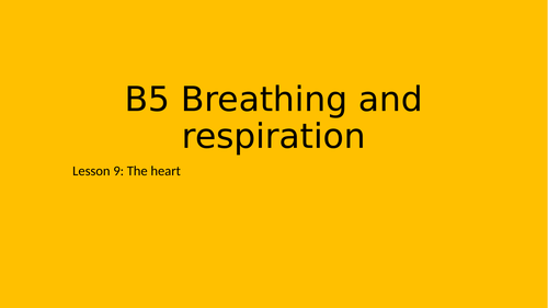 Heart structure and function - KS3 9/16