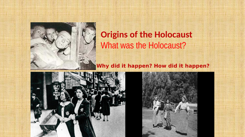 Holocaust  and Final solution, the origin and its implementation.