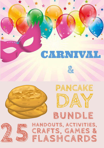 Pancake Day & Carnival Bundle 25 Activities!