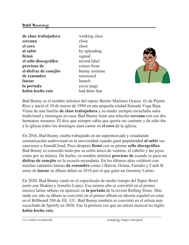 Bad Bunny Biografía: Spanish Biography on Famous Puerto Rican Rapper